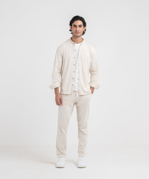 Men's Linen Button Down Shirt